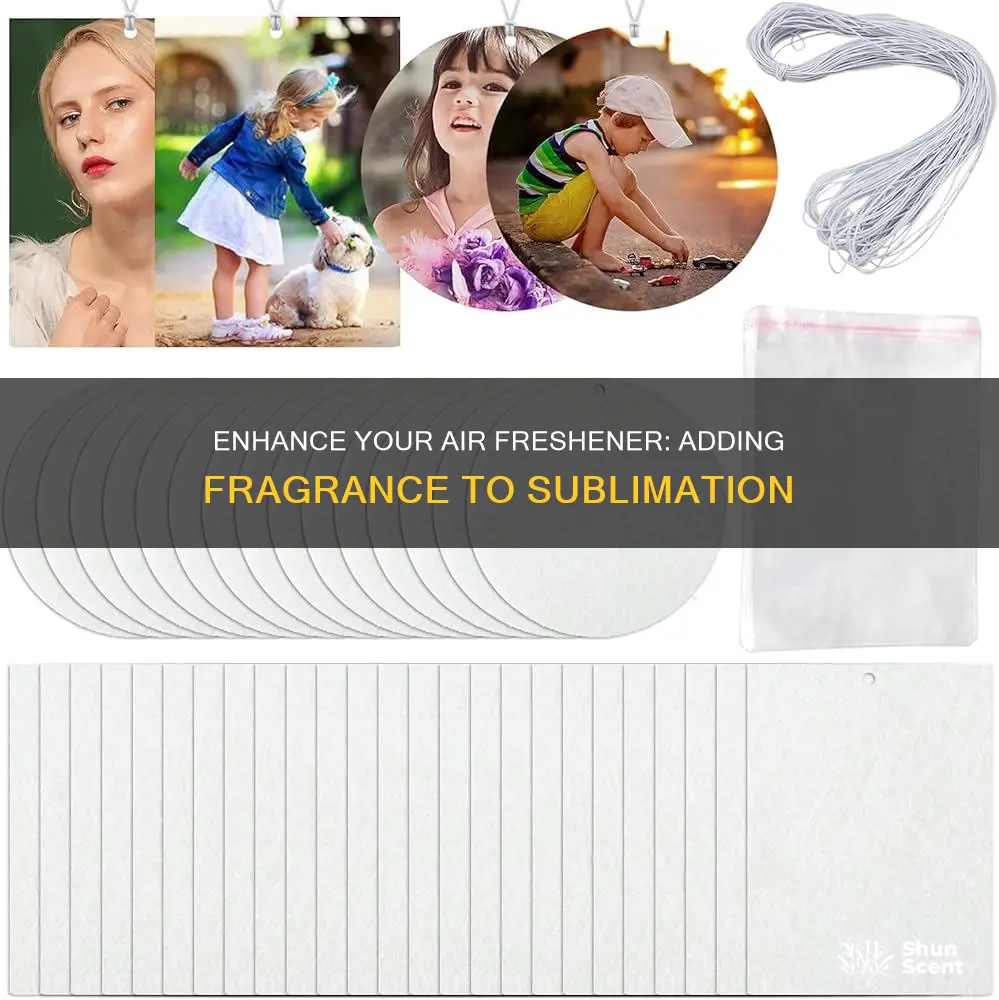 how to add fragrance to sublimation air freshener