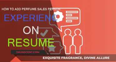 Enhancing Your Resume with Perfume Sales Experience
