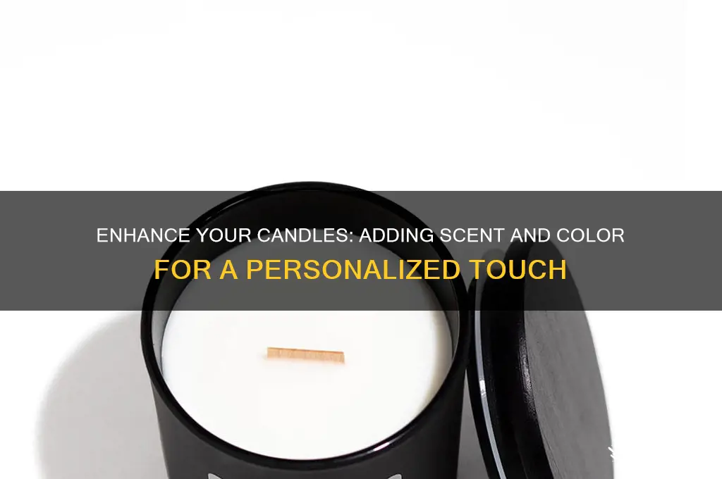 how to add scent and color to candles