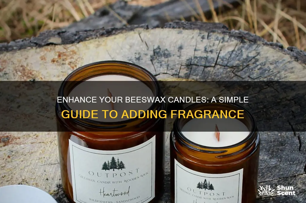 how to add scent to beeswax candles