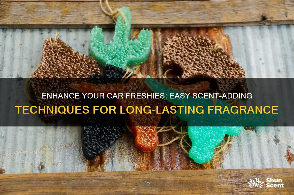 how to add scent to car freshies