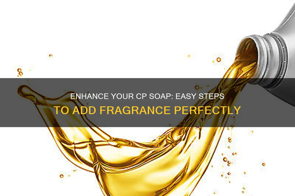 how to add scent to cp soap
