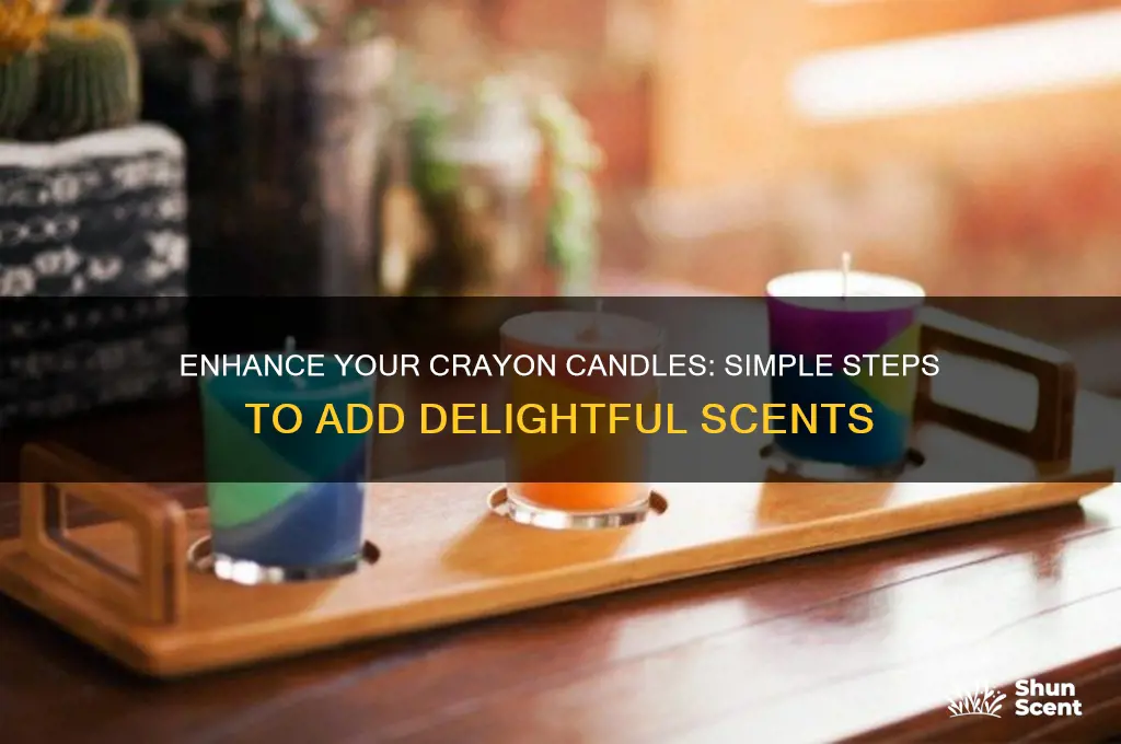how to add scent to crayon candles