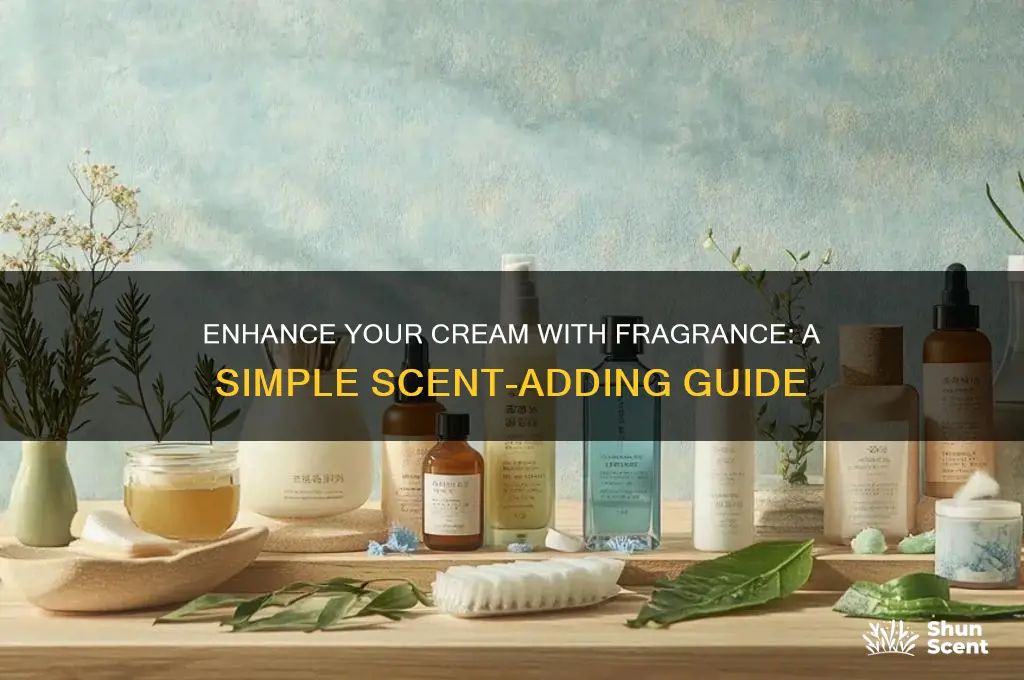 how to add scent to cream
