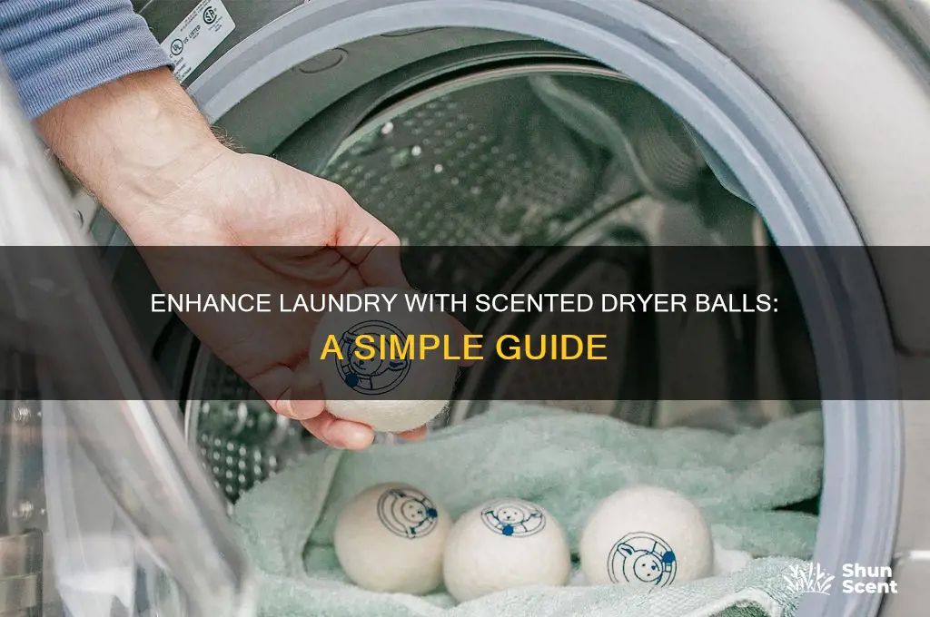 how to add scent to dryer using dryer balls