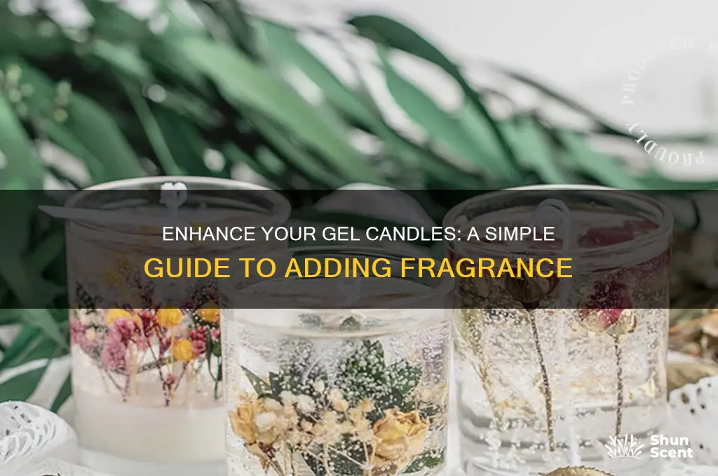how to add scent to gel candles