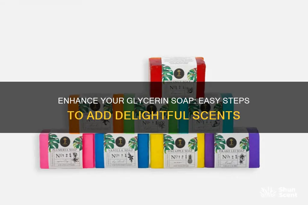 how to add scent to glycerin soap