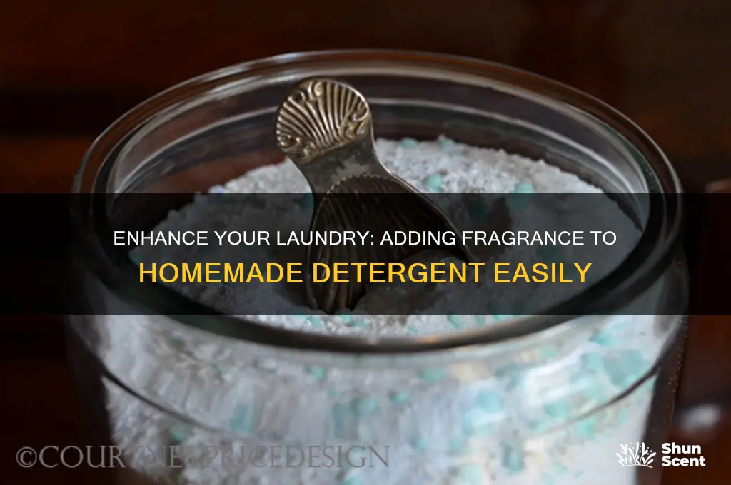 how to add scent to homemade laundry detergent