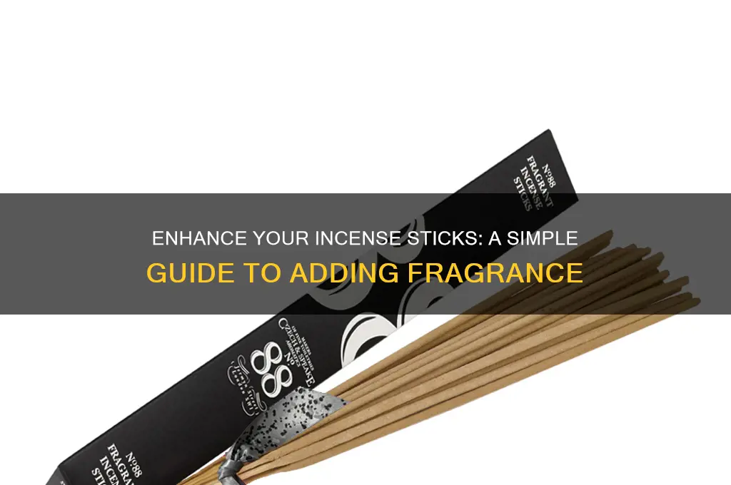 how to add scent to inscene sticks