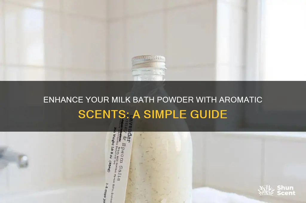 how to add scent to milk bath powder