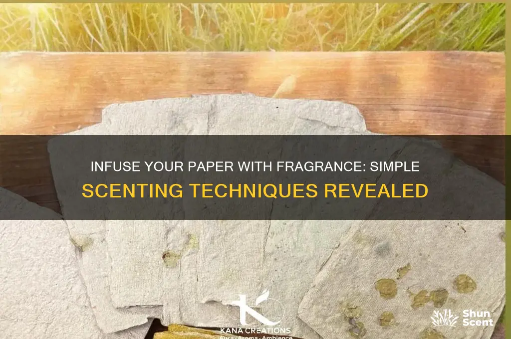 how to add scent to paper