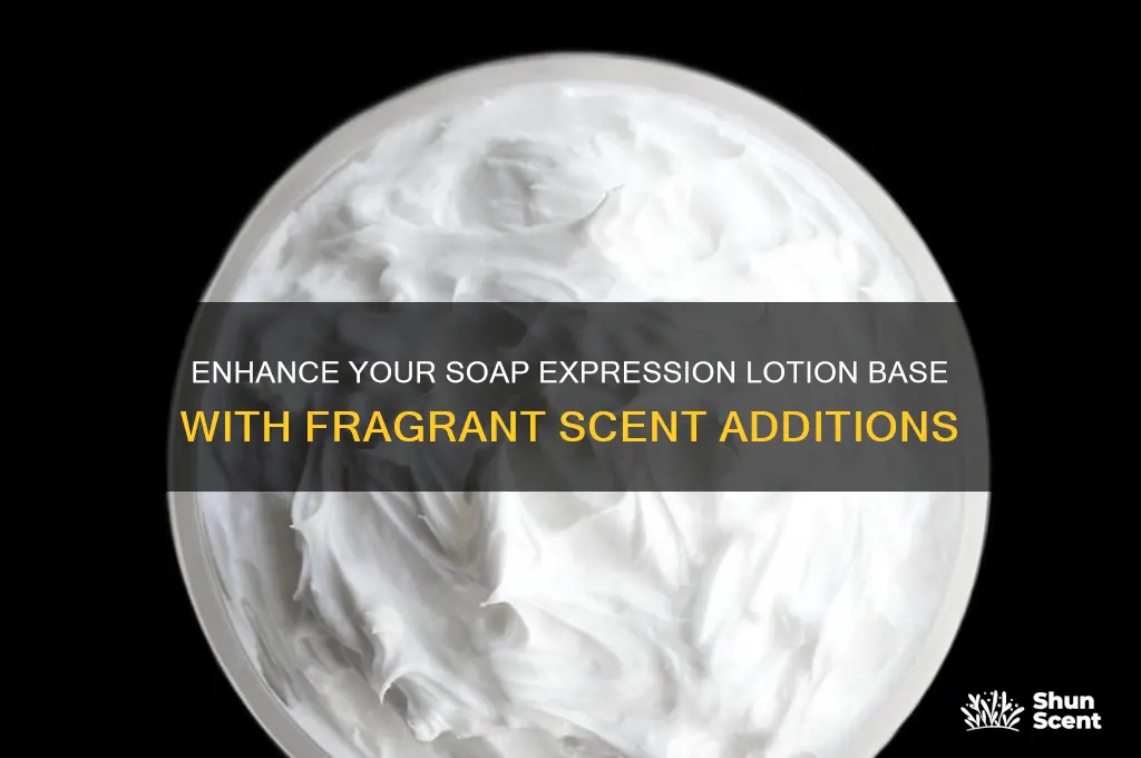 how to add scent to soap expression lotion base
