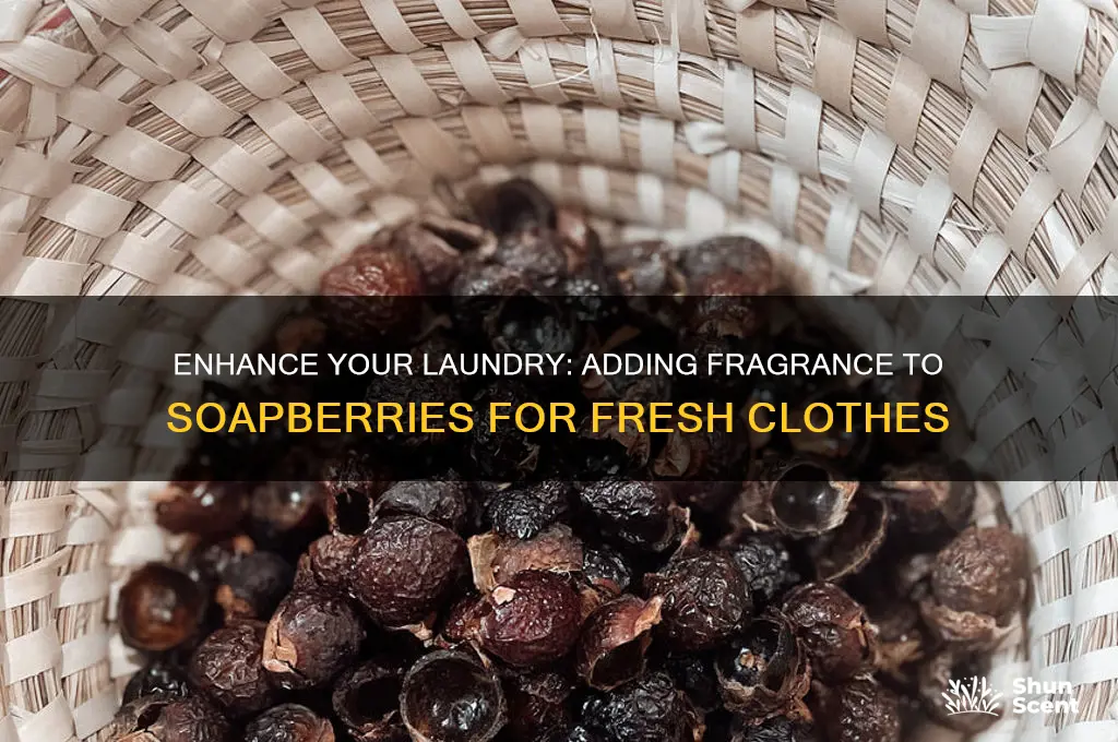how to add scent to soapberries for lundry