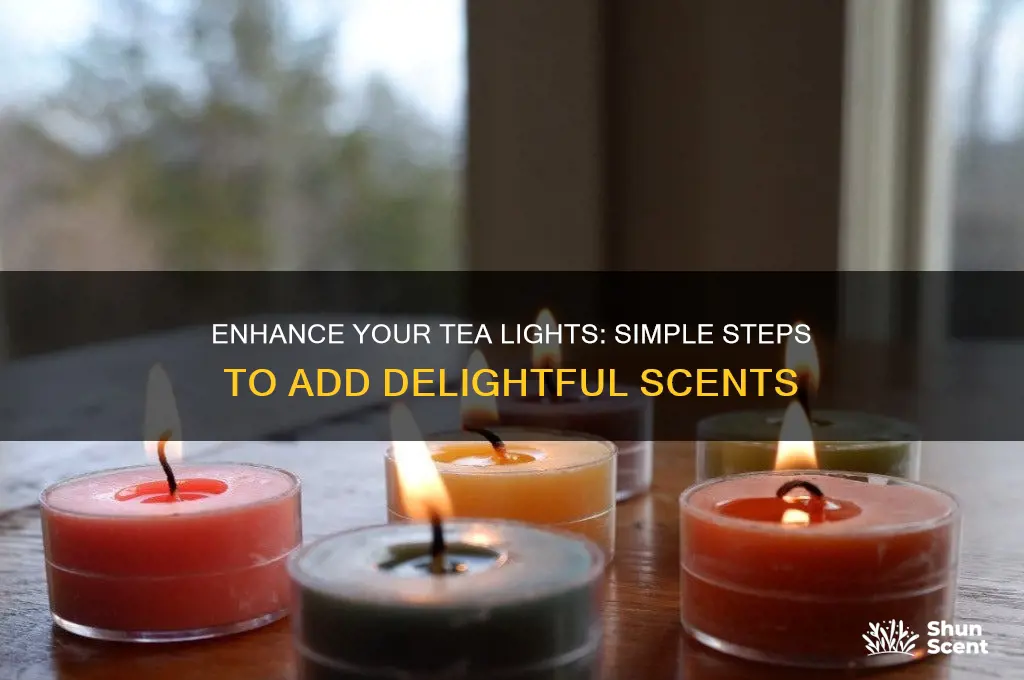 how to add scent to tea lights