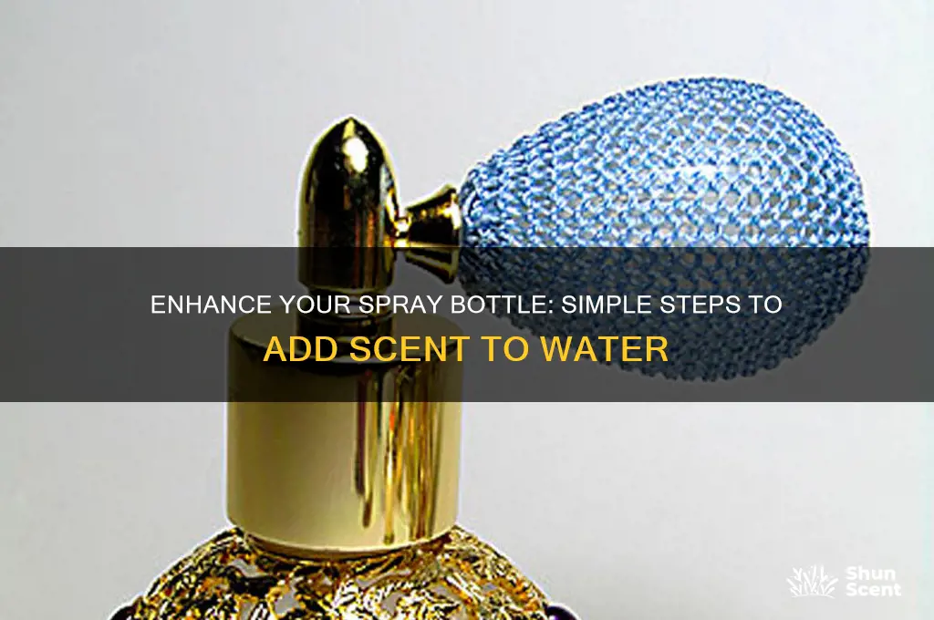 how to add scent to water bottle sprayer