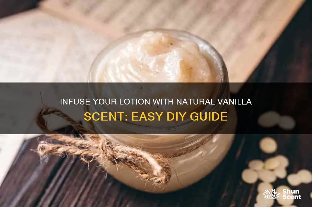 how to add vanilla scent to lotion