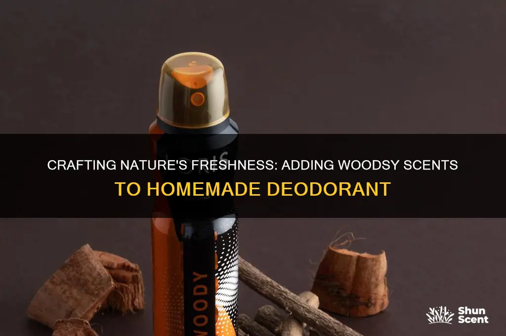 how to add woodsy scents in homemade deodorant