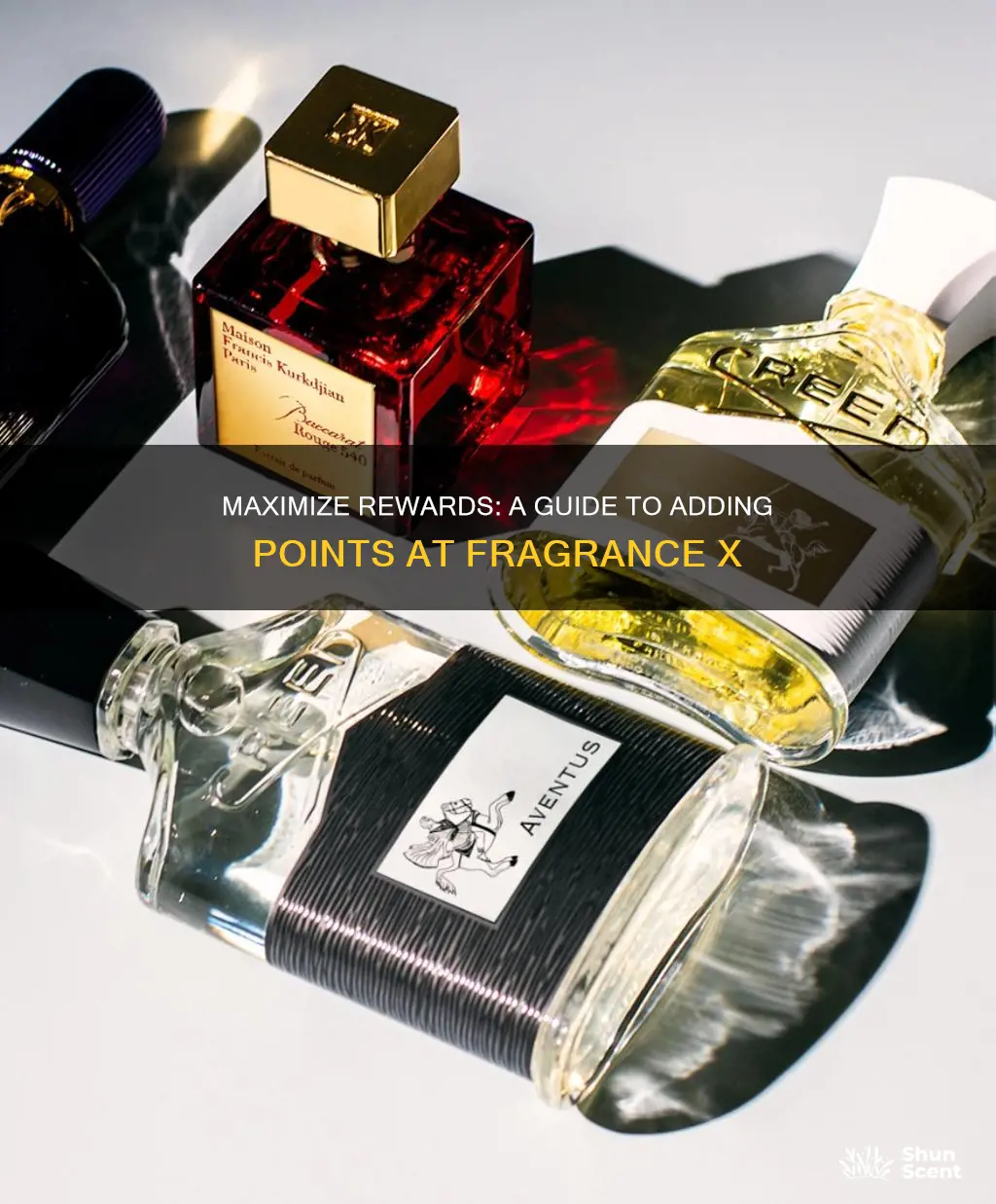 how to add your reward points when fragrance x shopping