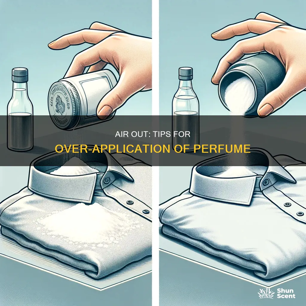 how to air out if wearing too much perfume