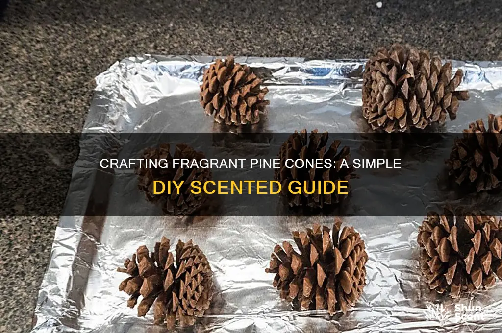 how to ake scented pine cones