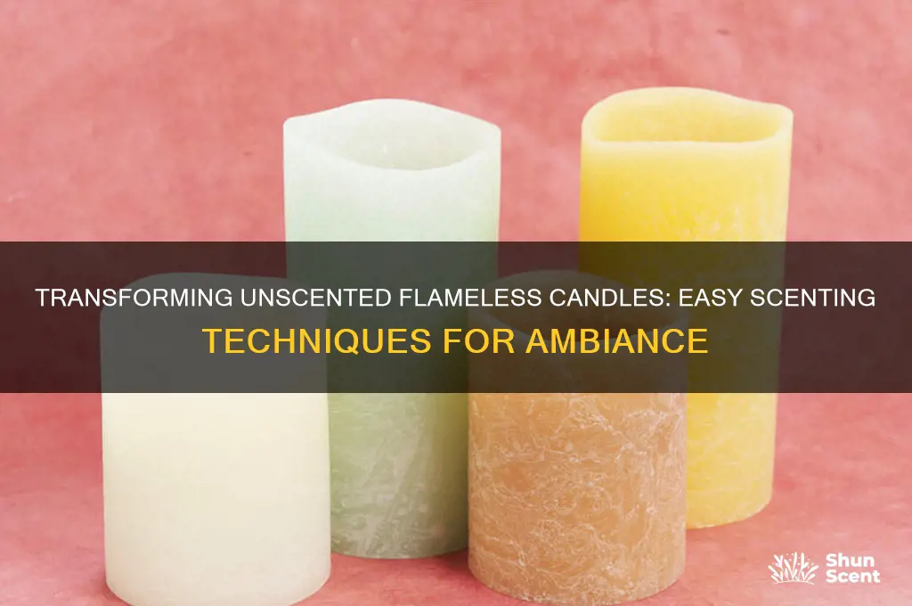 how to and scent to unscented flameless candles