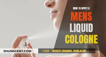 Applying Liquid Cologne: A Guide for Men