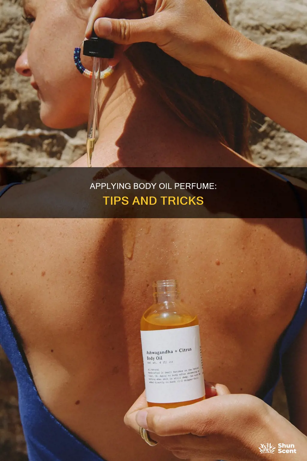 how to apply body oil perfume
