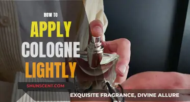 The Art of Applying Cologne: A Light Touch