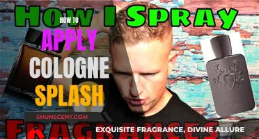 The Art of Applying Cologne Splash: A Guide