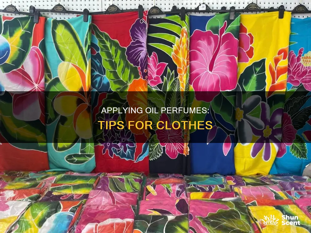 how to apply oil perfume on clothes