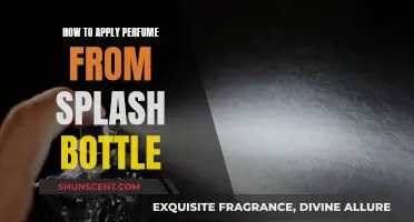 The Art of Applying Perfume: Splash Bottle Techniques