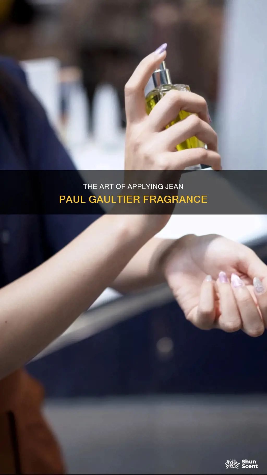 how to apply perfume jean paul gaultier