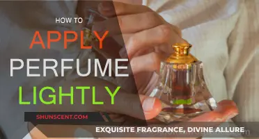 The Art of Applying Perfume Lightly