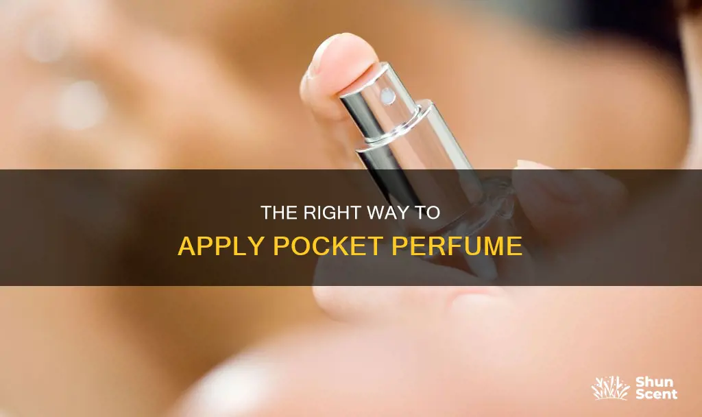 how to apply pocket perfume