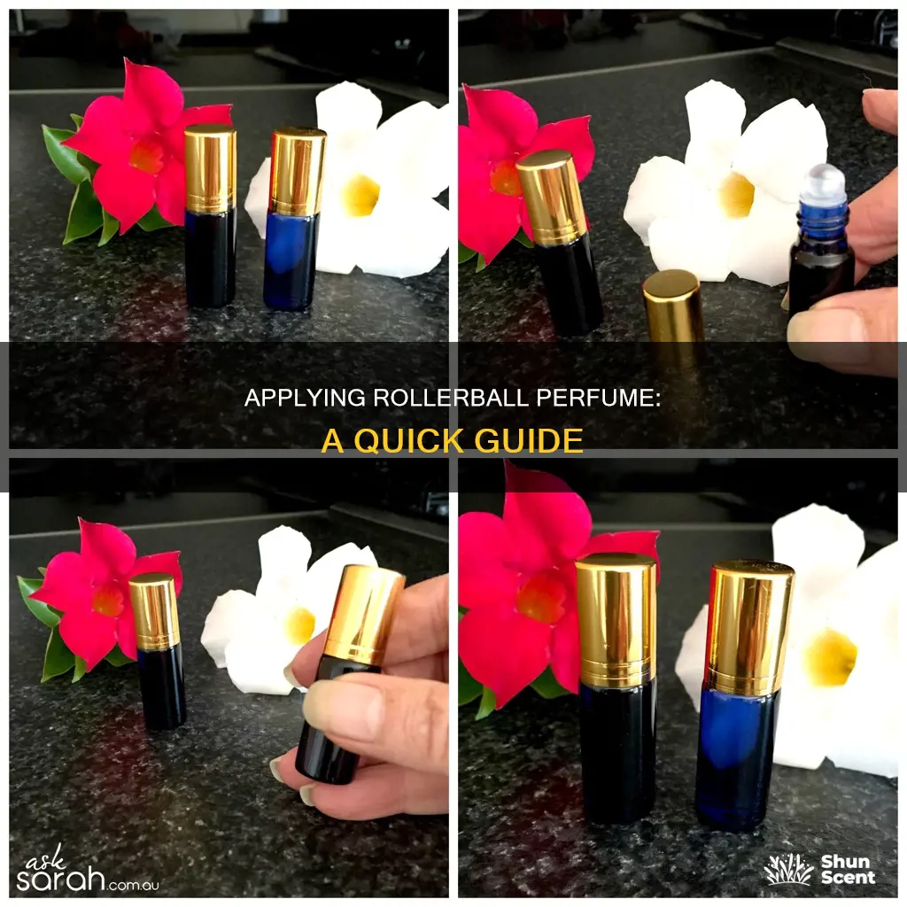 how to apply rollerball perfume