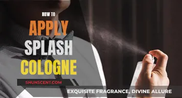 The Art of Applying Splash Cologne: A Guide