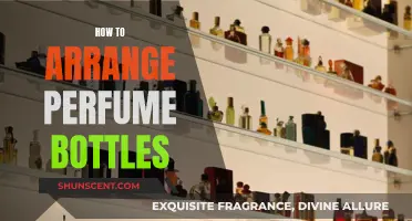 The Art of Arranging Perfume Bottles
