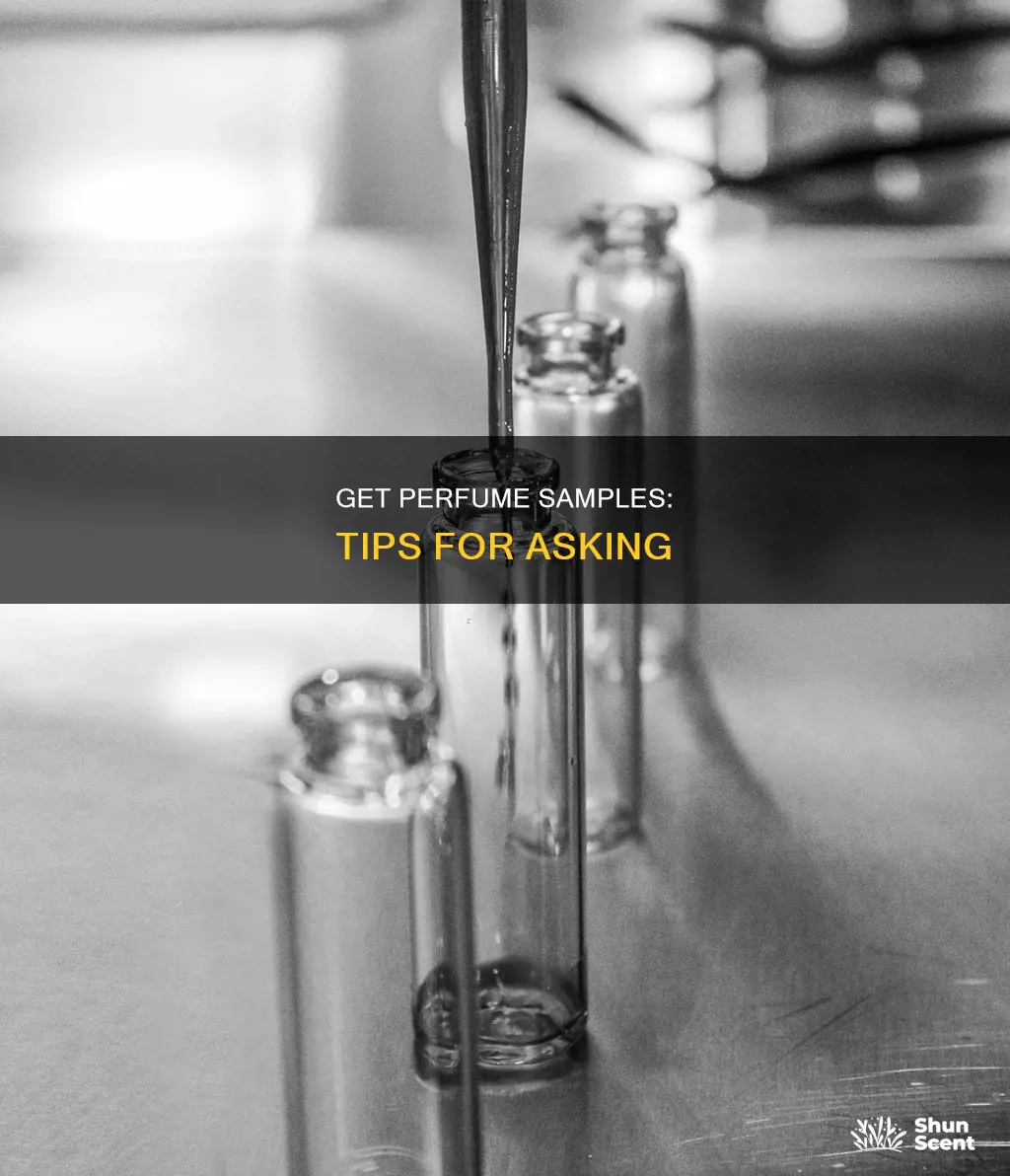 how to ask for perfume samples