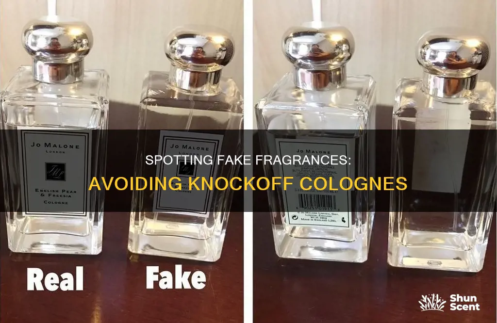 how to avoid knockoff cologne