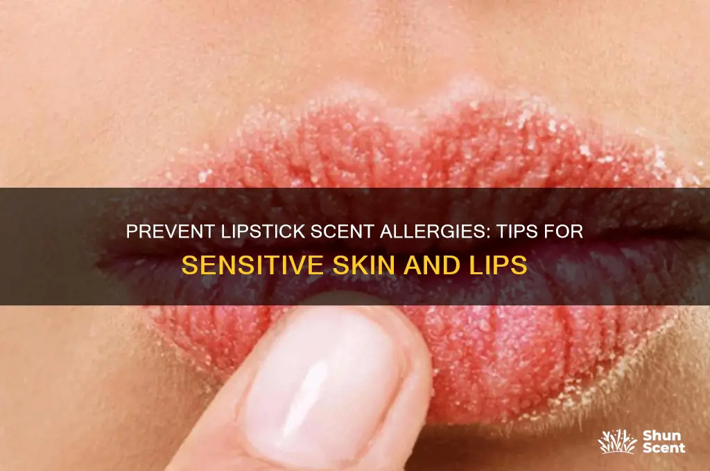 how to avoid scent allergy from lipstick