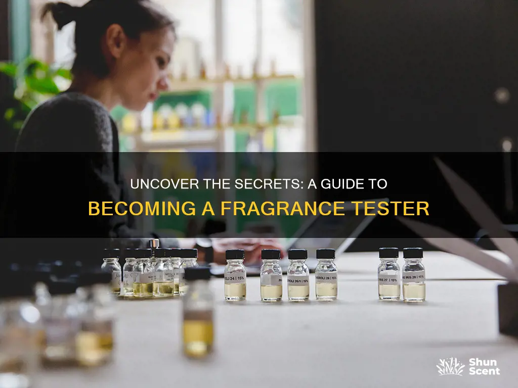 how to become a fragrance tester