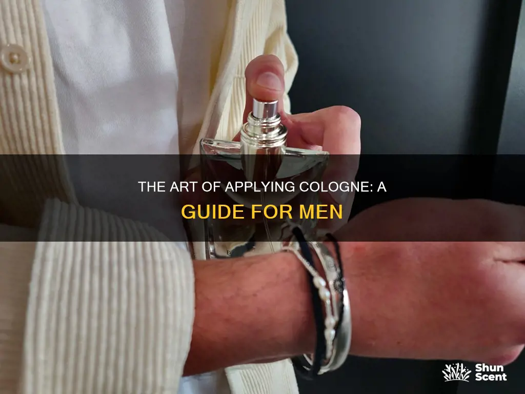 how to best apply cologne