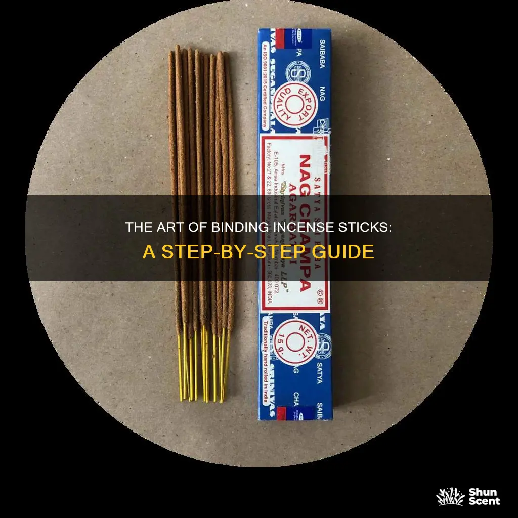 how to bind incense sticks