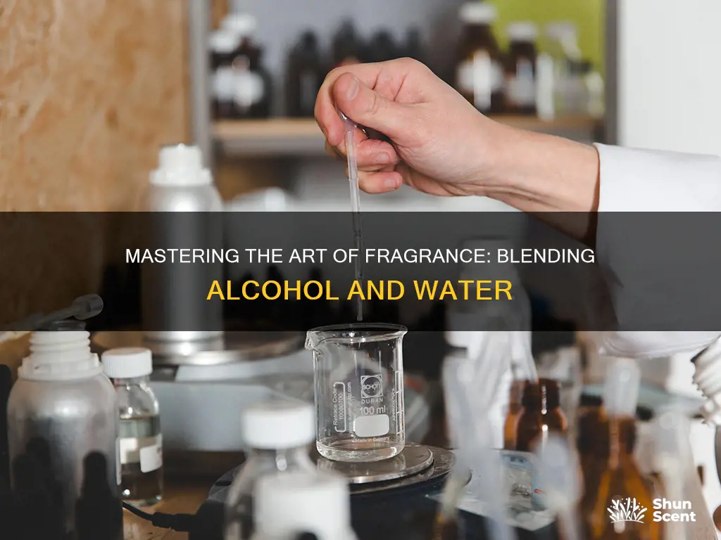 how to blend fragrance alcohol and water