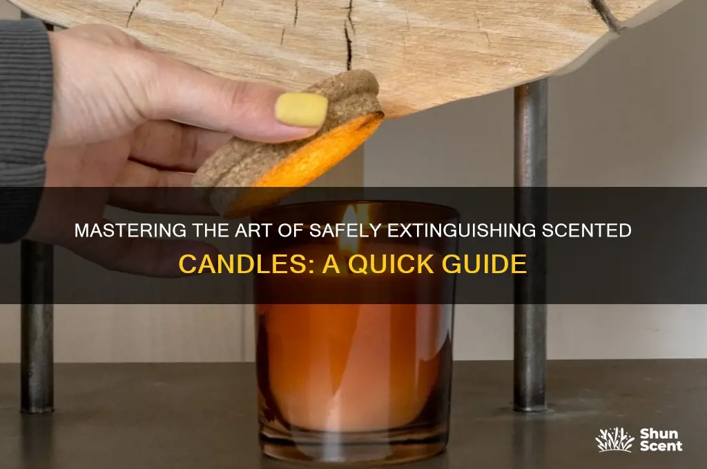 how to blow off scented candle
