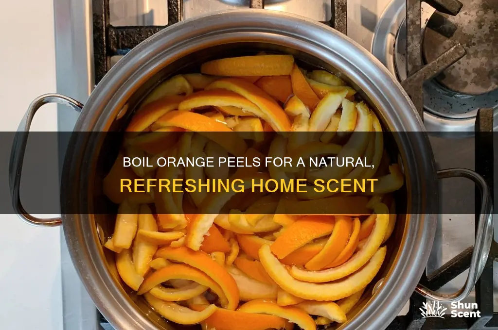 how to boil orange peels for scent