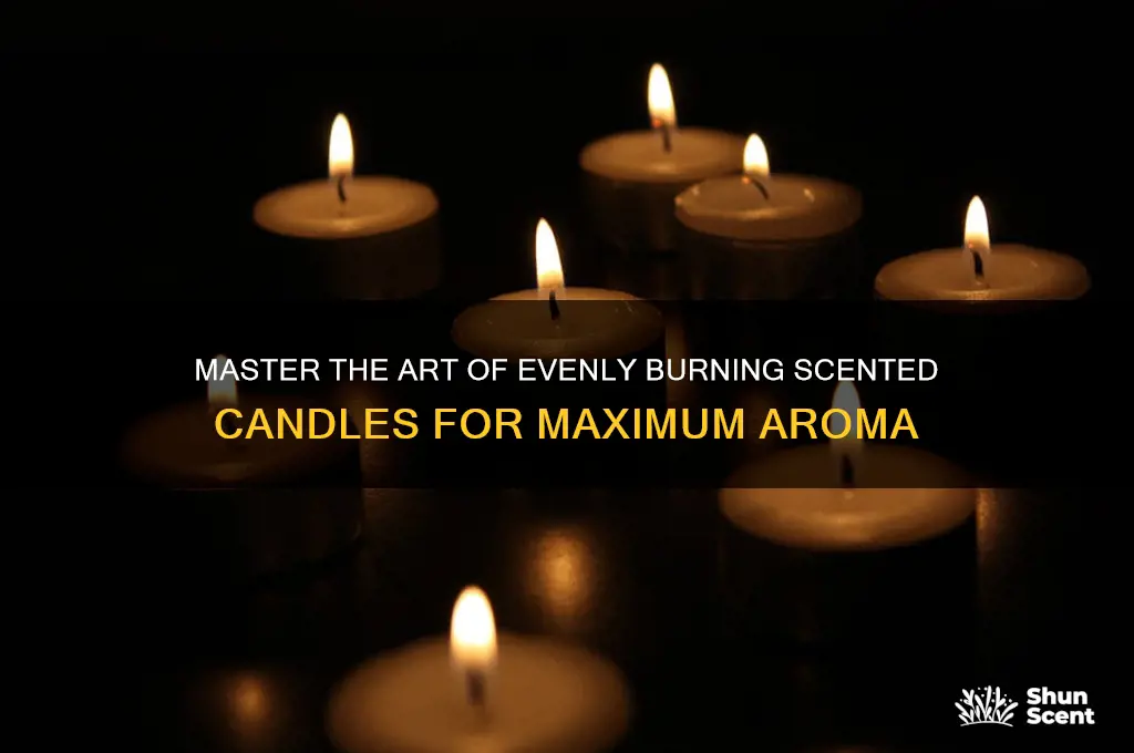 how to burn a scented candle evenly