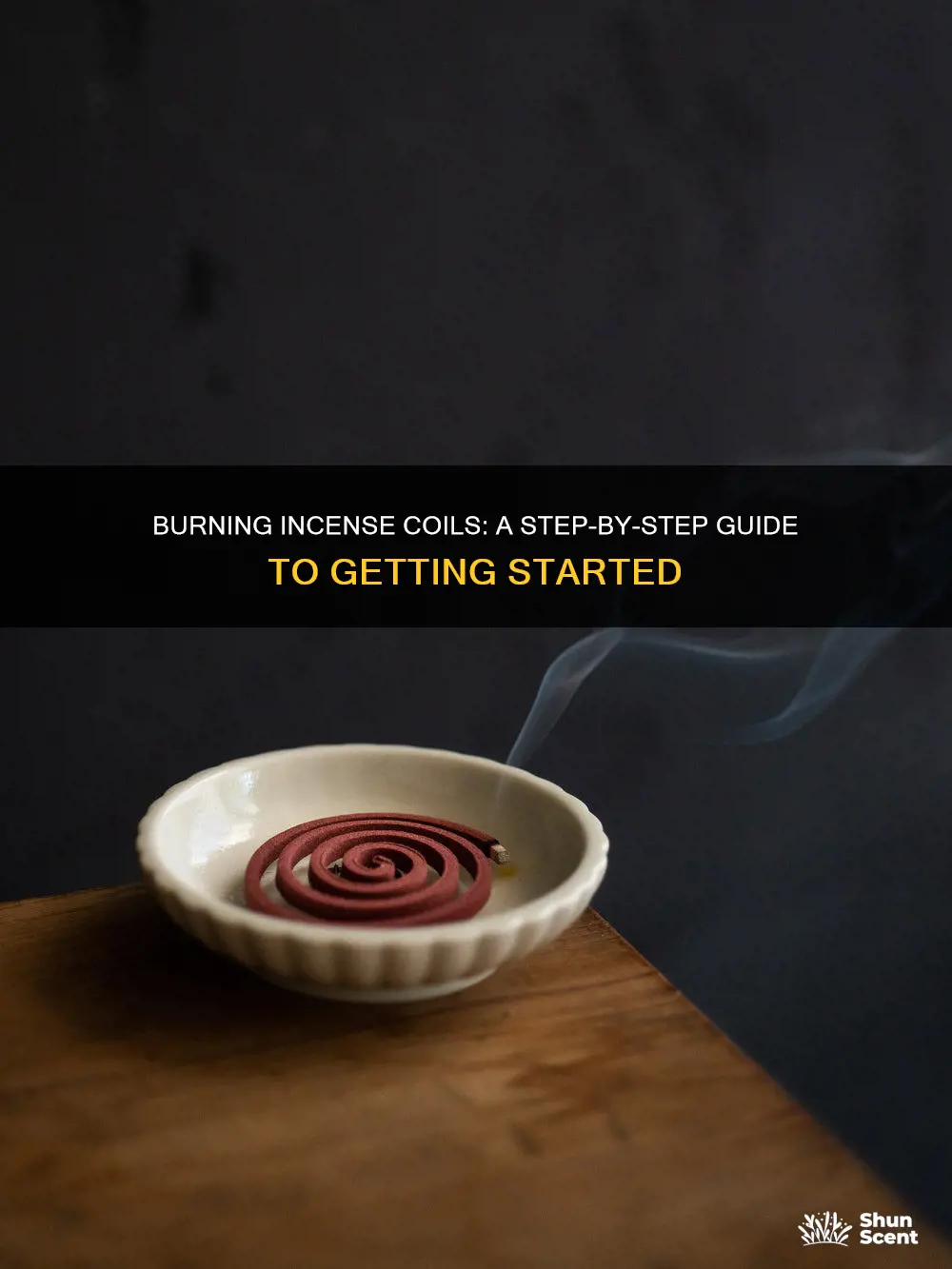 how to burn an incense coil