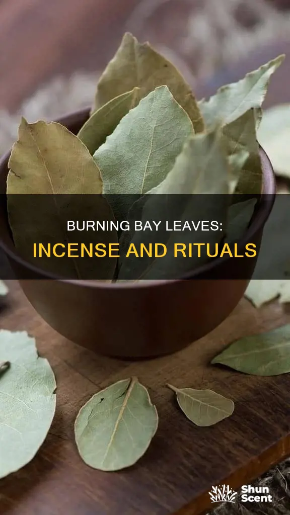 how to burn bay leaves as incense
