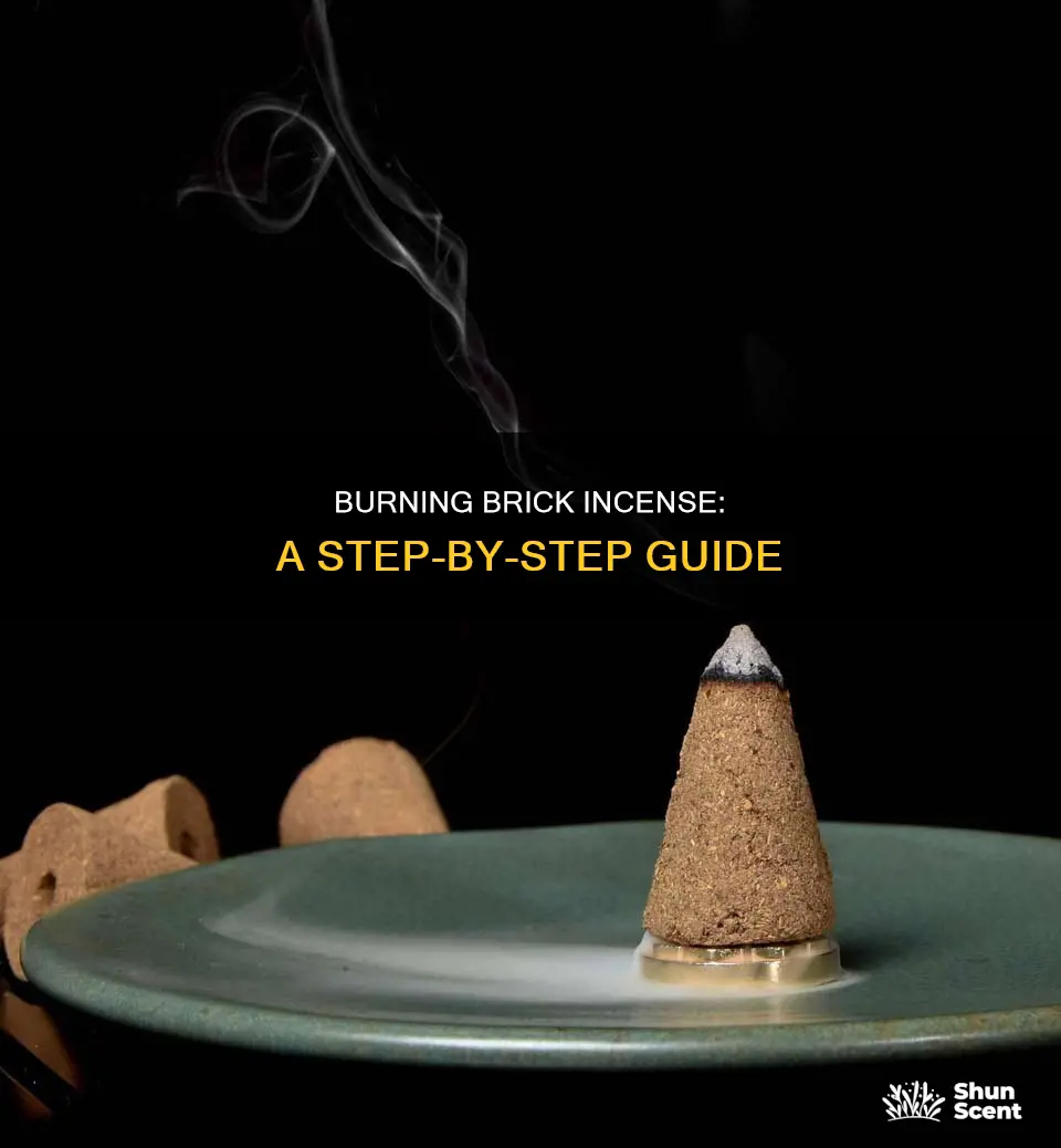 how to burn brick incense